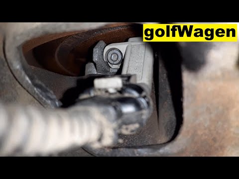 Where is the crankshaft position sensor located in the Volkswagen Golf