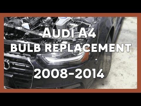 Replacing the headlight bulbs of an Audi A4 - Audi A4 (B8)