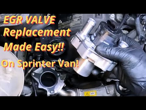 How to replace the EGR valve in the Mercedes Sprinter van? (With video)