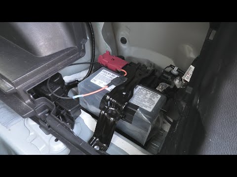 Where is the 12V battery located in the Toyota RAV4 Hybrid? (With video)