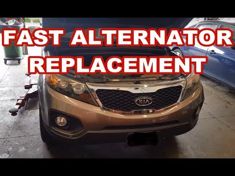 How to Replace the Alternator on a Kia Sorento (With video)