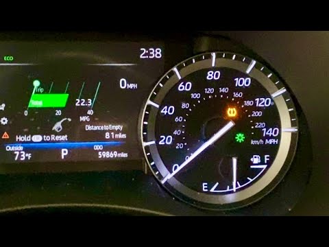 How do you reset the tire pressure warning light on the Toyota