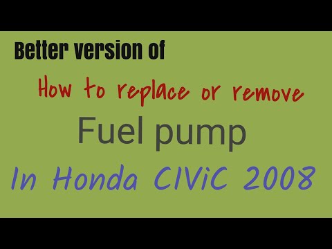 How to replace the fuel filter in the Honda Civic? (With video)