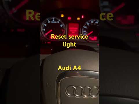 How to reset the service light on the Audi A4 (With video)