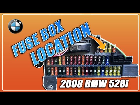 Schema and positioning of the fuse boxes of the BMW 5 Series. (With video)