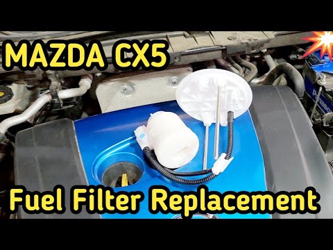 Replacement of the fuel filter for the Mazda CX-5. (With video)