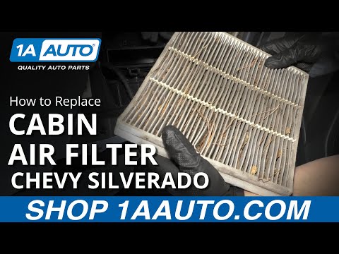 How to replace the cabin filter of the Chevrolet Silverado (With video)