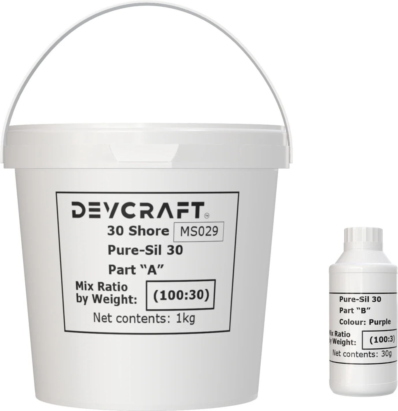 Devcraft General Purpose Curing Silicone and Catalyst Adhesive (1 kg