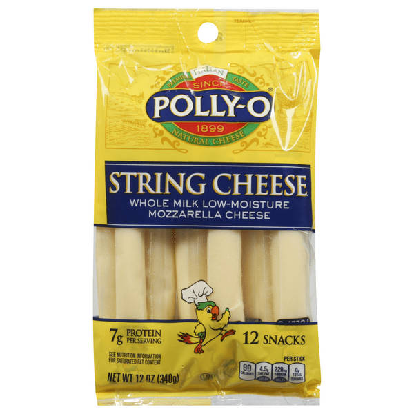 Save on PollyO Mozzarella String Cheese 12 ct Order Online Delivery