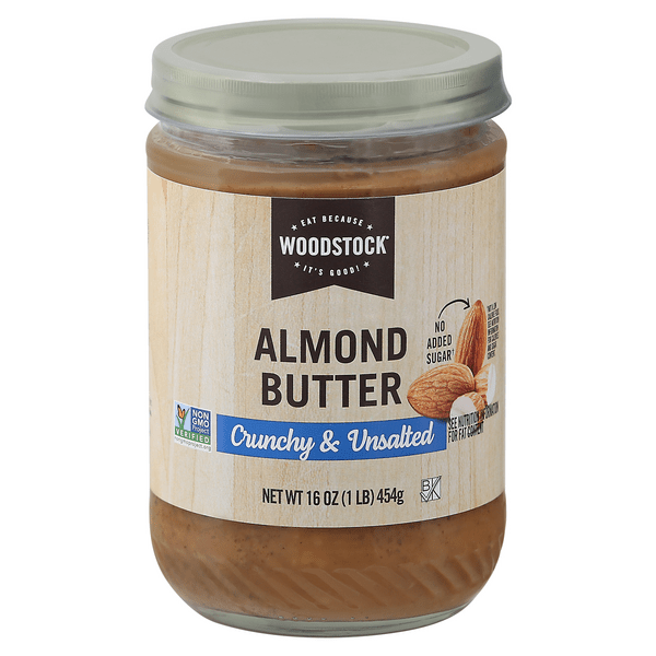 Save on Woodstock Almond Butter Crunchy Dry Roasted Unsalted Order Online Delivery GIANT