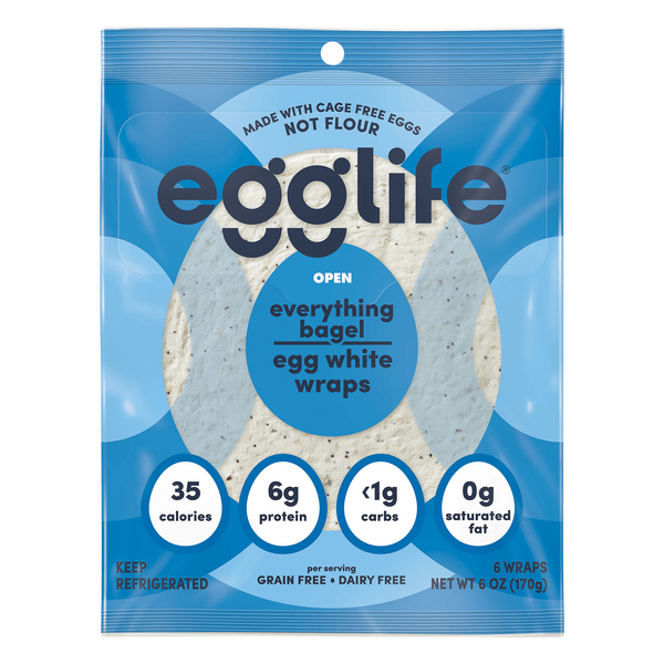 Save on Egglife Egg White Wraps Everything Bagel 6 ct Order Online
