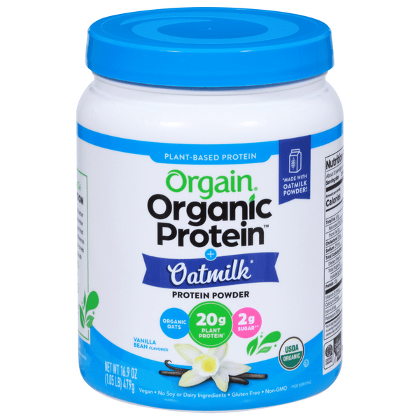 Save on Orgain Organic Protein + Oatmilk Powder Vanilla Bean Flavored