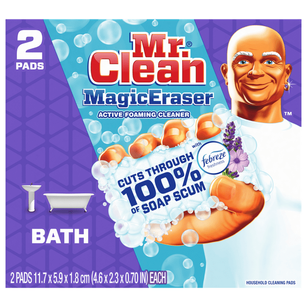 Save on Mr. Clean Magic Eraser Bath Scrubber Febreze Lavender Scent