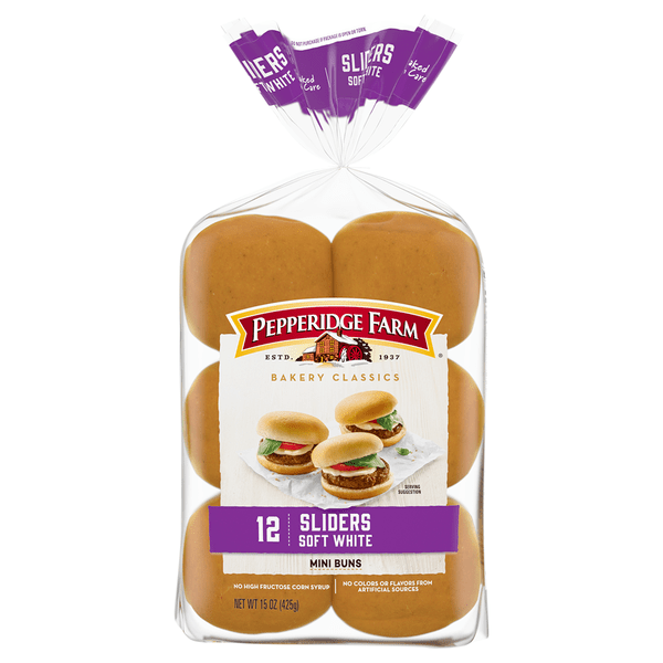 Save on Pepperidge Farm Bakery Classics White Mini Slider Buns 12 ct