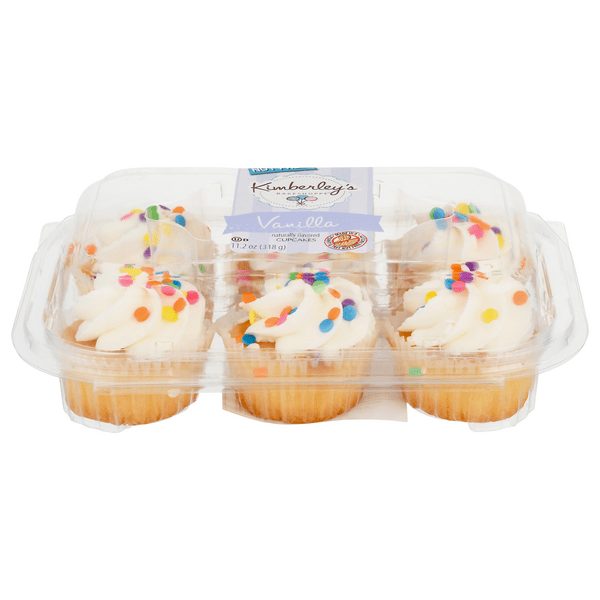 Save on Kimberley's Cupcakes Vanilla Nut Free 6 ct Order