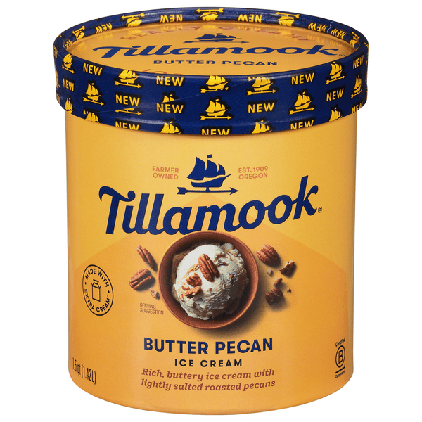 Save on Tillamook Ice Cream Butter Pecan Order Online Delivery Giant