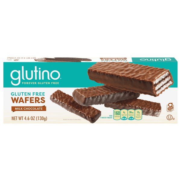 Save on Glutino Gluten Free Milk Chocolate Wafer Cookies Order Online