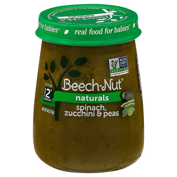 Save on BeechNut Naturals Stage 2 Baby Food Spinach Zucchini & Peas