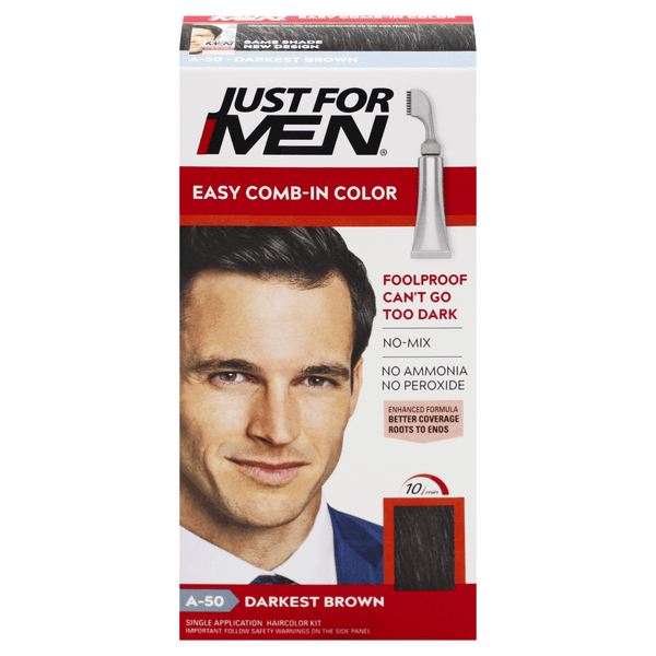 Save on Just For Men AutoStop Formula Easy Combin Hair Color A50