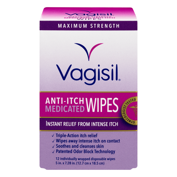 Save on Vagisil AntiItch Medicated Wipes Maximum Strength Order Online