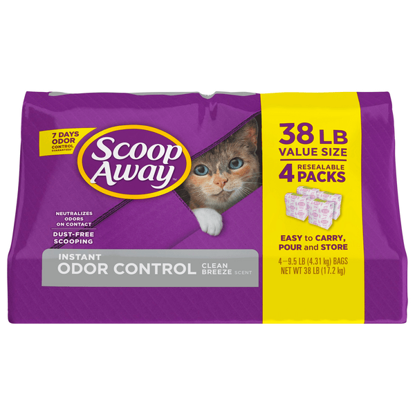 Save on Scoop Away Instant Odor Control Clumping Clean Breeze Cat