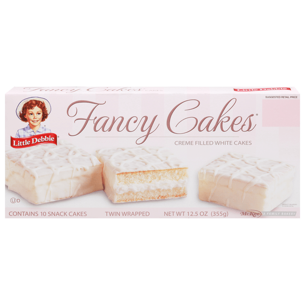 Save on Little Debbie Fancy Cakes White Creme Filled 10 ct Order