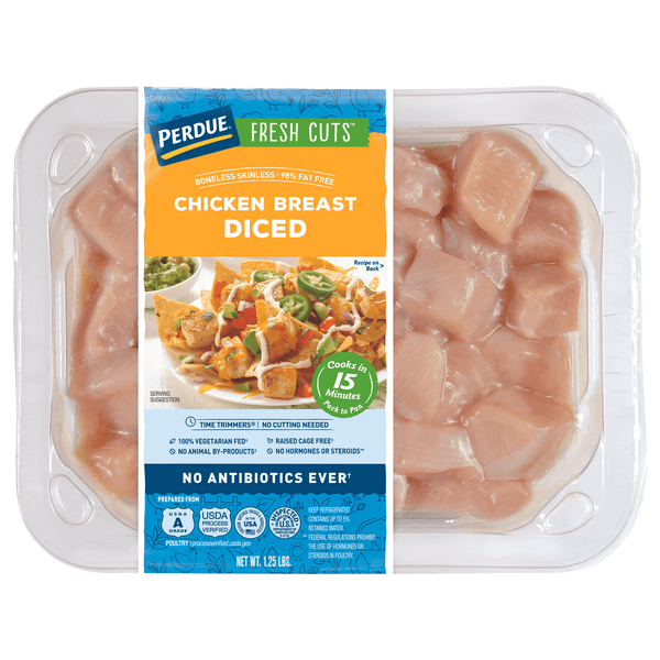 Save on Perdue Fresh Cuts Chicken Breast Boneless Skinless Diced 98
