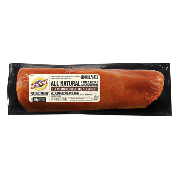 Save on Hatfield Dry Rub Pork Loin Fillet Texas Smokehouse BBQ Seasoned
