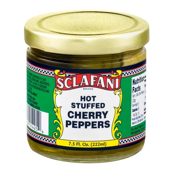 Save on Sclafani Stuffed Cherry Peppers Hot Order Online Delivery