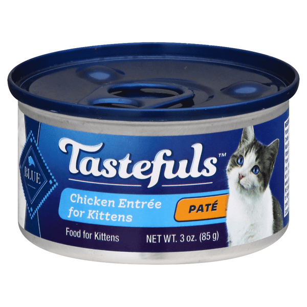 Save on BLUE Tastefuls Wet Kitten Food Pate Chicken Entree Natural