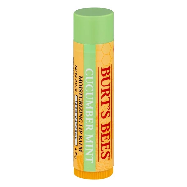 Save on Burt's Bees Moisturizing Lip Balm Cucumber Mint (Single) Order