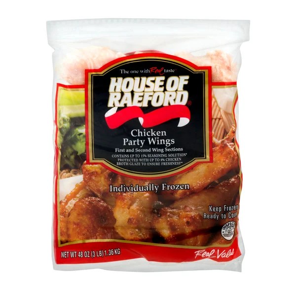 Save on House of Raeford BoneIn Chicken Party Wings Frozen Order