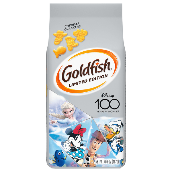 Save on Pepperidge Farm Goldfish Cheddar Crackers Disney 100th Limited