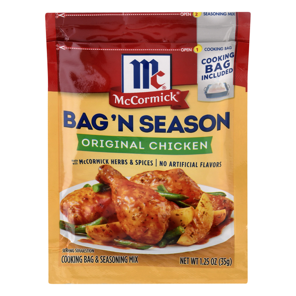 Save on McCormick Bag 'n Season Chicken Original Cooking Bag