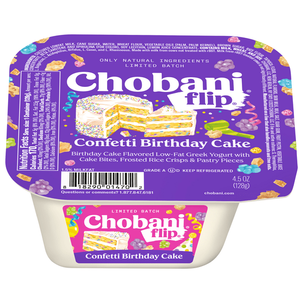 Save on Chobani Flip Limited Batch Low Fat Confetti Birthday Cake Greek