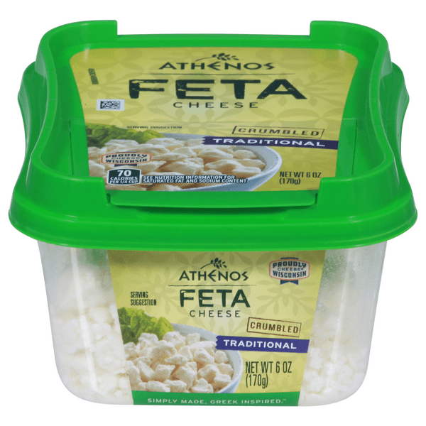 Save on Athenos Feta Cheese Traditional Crumbled Order Online Delivery