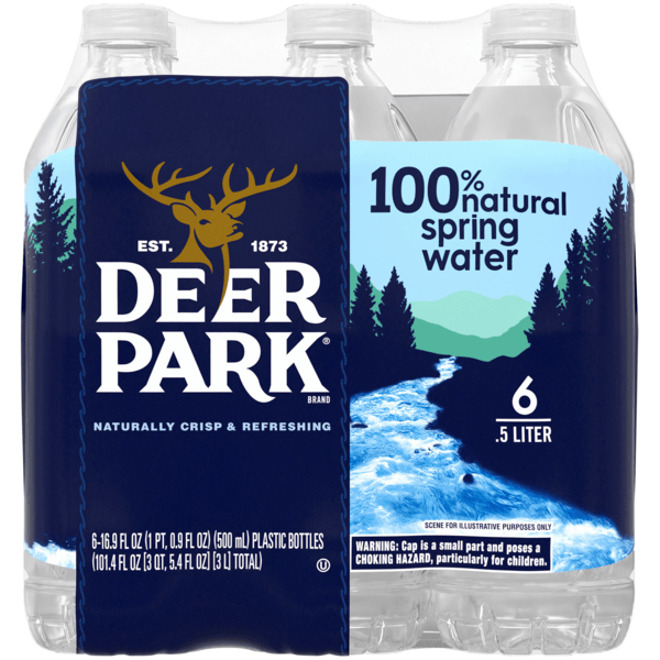 Save on Deer Park Spring Water 100 Natural 6 pk Order Online