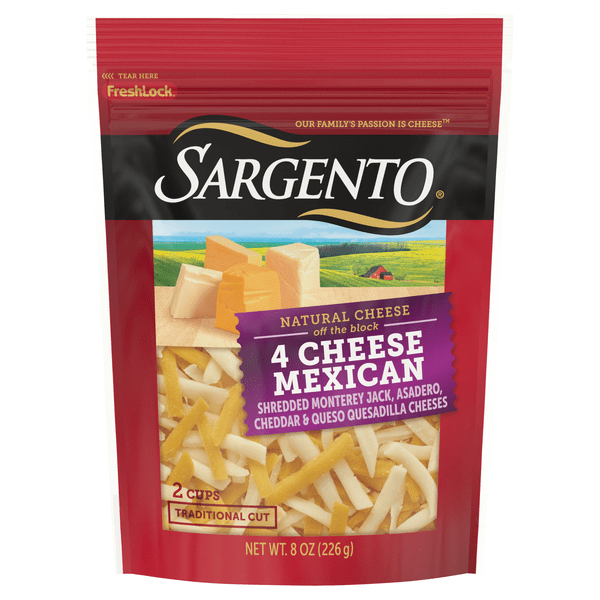 Save on Sargento Off The Block Traditional Cut Shredded Mexican 4