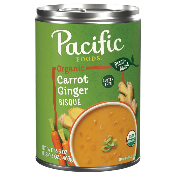 Save on Pacific Foods Organic PlantBased Gluten Free Carrot Ginger