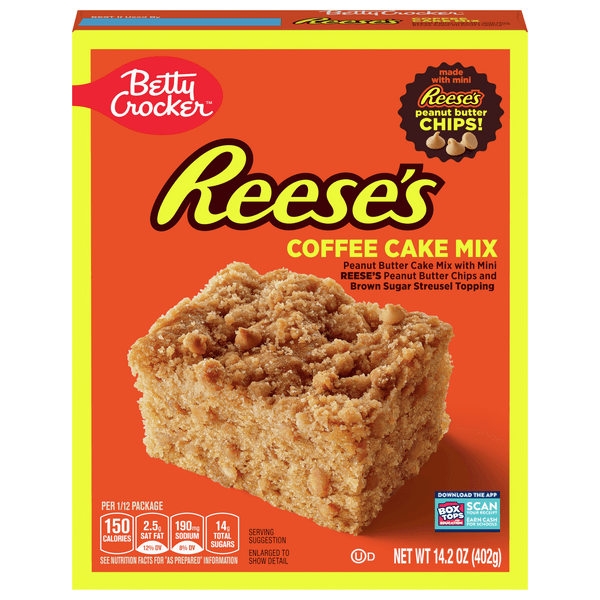 Save on Betty Crocker Coffee Cake Mix Reese's Peanut Butter Chips Order