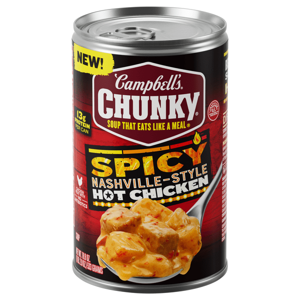 Save on Campbell's Chunky Spicy NashvilleStyle Hot Chicken Soup Order