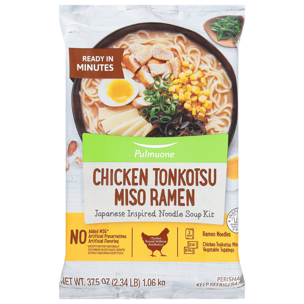 Save on Pulmuone Chicken Tonkotsu Miso Ramen Japanese Inspired Noodle