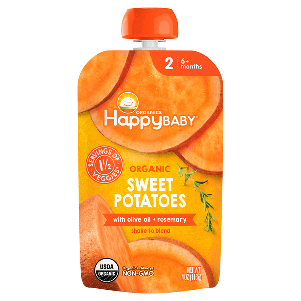 Save on Happy Baby Organics Stage 2 Baby Food Sweet Potatoes w/Olive