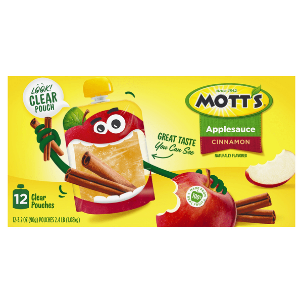 Save on Mott's Applesauce Pouches Cinnamon 12 ct Order Online