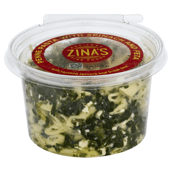 Save on Zina's Salads Penne Pasta with Spinach & Feta Cheese Order