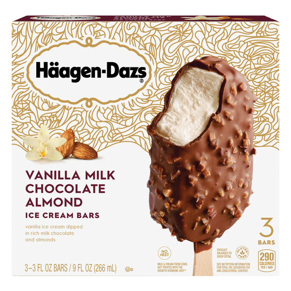 Save on HaagenDazs Ice Cream Bars Vanilla Milk Chocolate Almond 3 ct