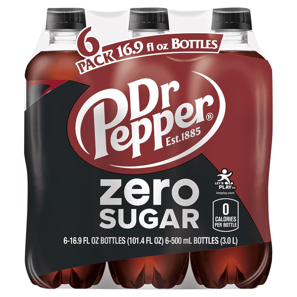 Save on Dr Pepper Zero Sugar Soda 6 pk Order Online Delivery MARTIN'S