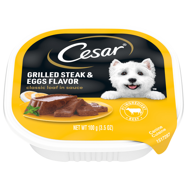 Save on Cesar Sunrise Wet Dog Food Grilled Steak & Eggs Flavor Order