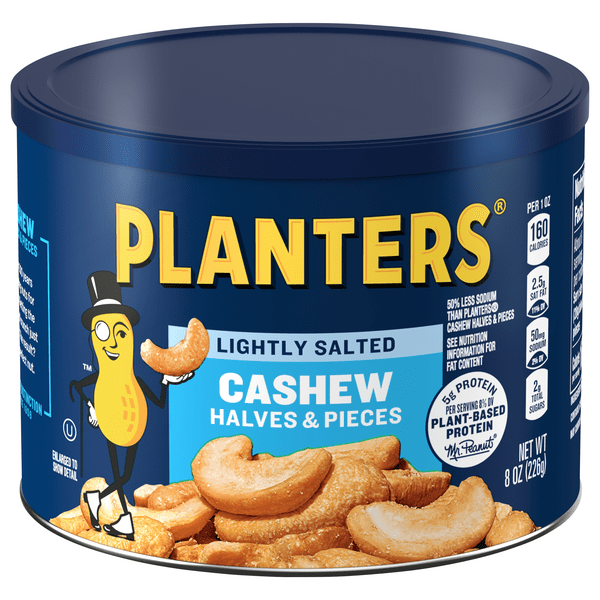 Save on Planters Cashews Halves & Pieces Lightly Salted Order Online