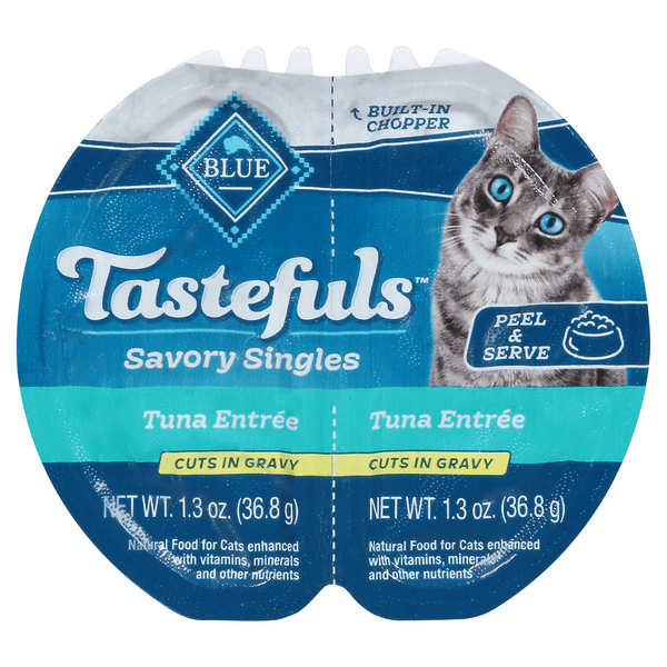 Save on BLUE Tastefuls Savory Singles Cuts in Gravy Tuna Wet Cat Food